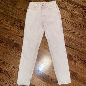 Light pink urban outfitters mom jeans